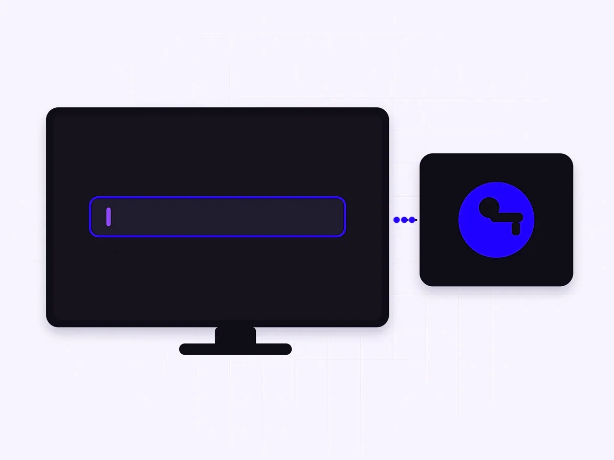 Entering a device key and playlist details to activate an IPTV app on a smart TV